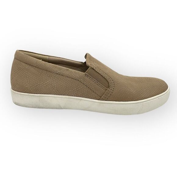 Naturalizer Womens Marianne Reptile Embossed Leather Sneakers Beige Size 10M - Picture 1 of 13